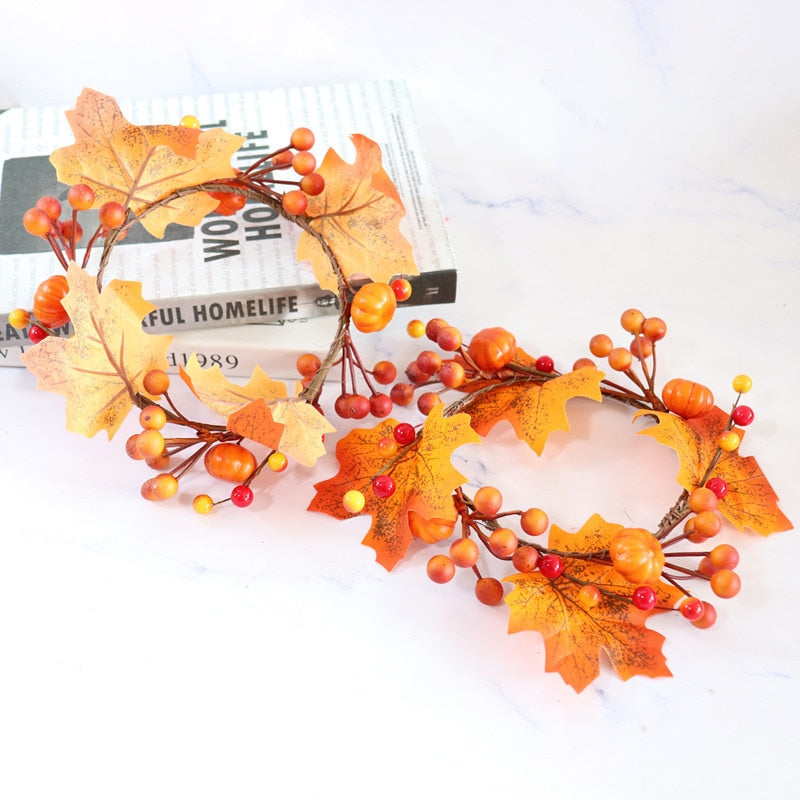 Thanksgiving Maple Leaves Wreath - Desi Thanksgiving Products Online Shopping