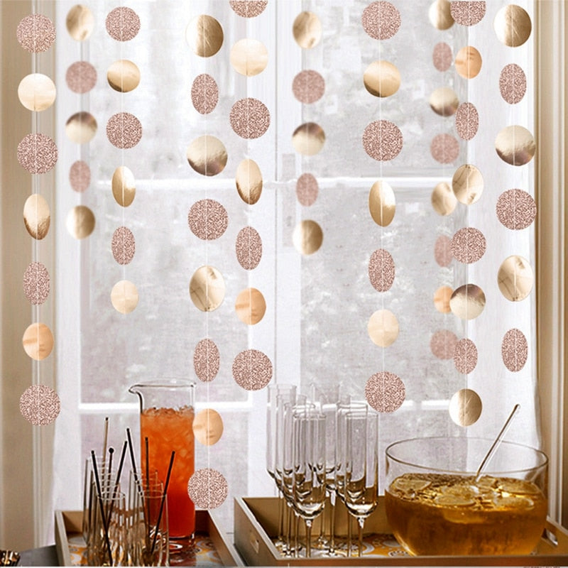 Rose Gold Hanging Banner