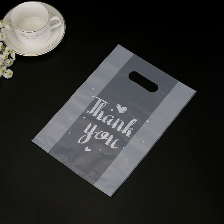 100Pcs Mini Thank You Plastic Gift Bags Wedding Candy Bags