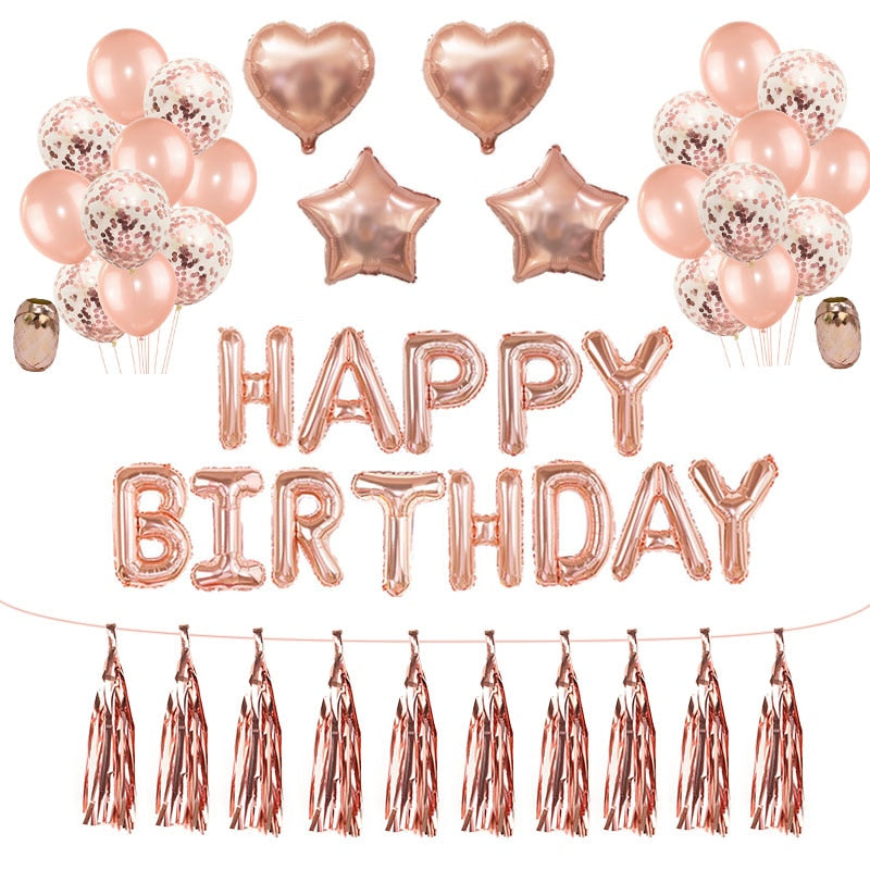 Rose Gold Party Balloons