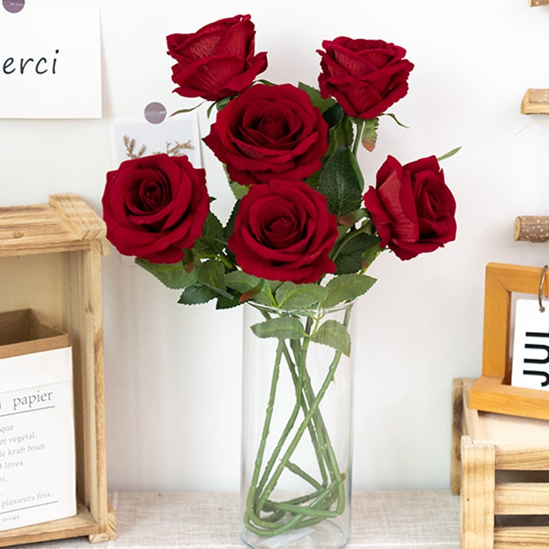 Silk Artificial Rose Flowers - Online Wedding Decor Desishopp