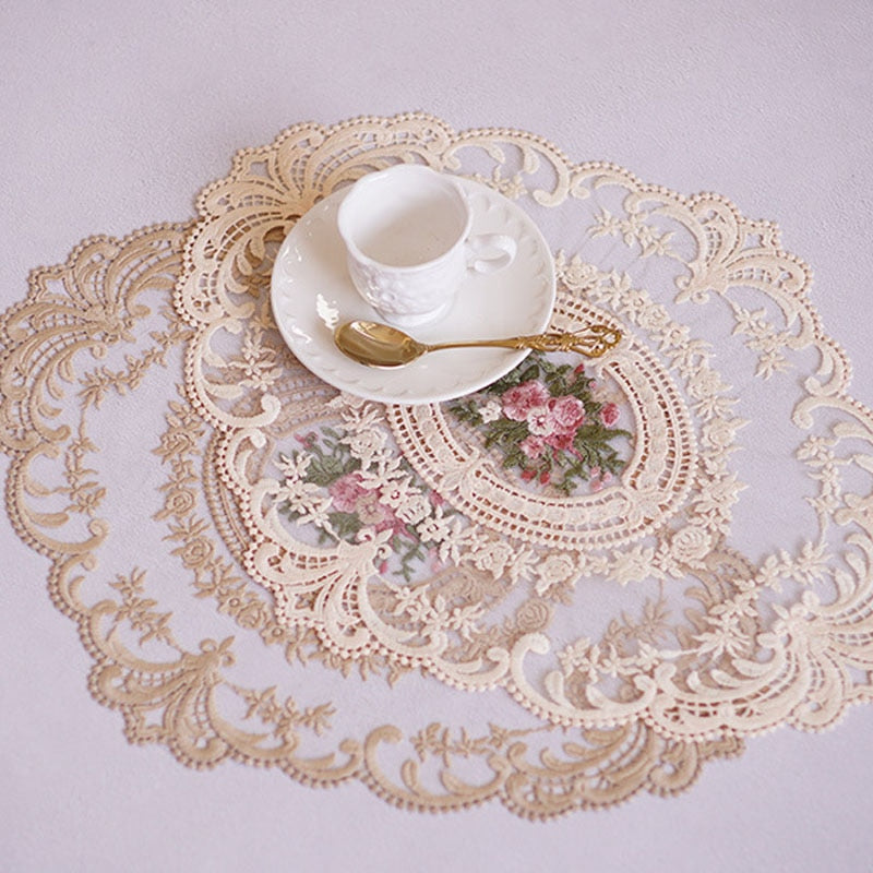 Dining Table Embroidery Placemat